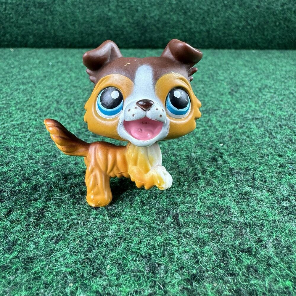 LPS HASBRO Littlest Pet Shop Collie Paw Up Open Mouth #237 (AUTHENTIC LPS) 2006